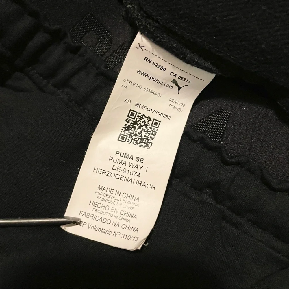 Puma Women’s Black Jogger Pants Size XS Sweatpants - Picture 6 of 16